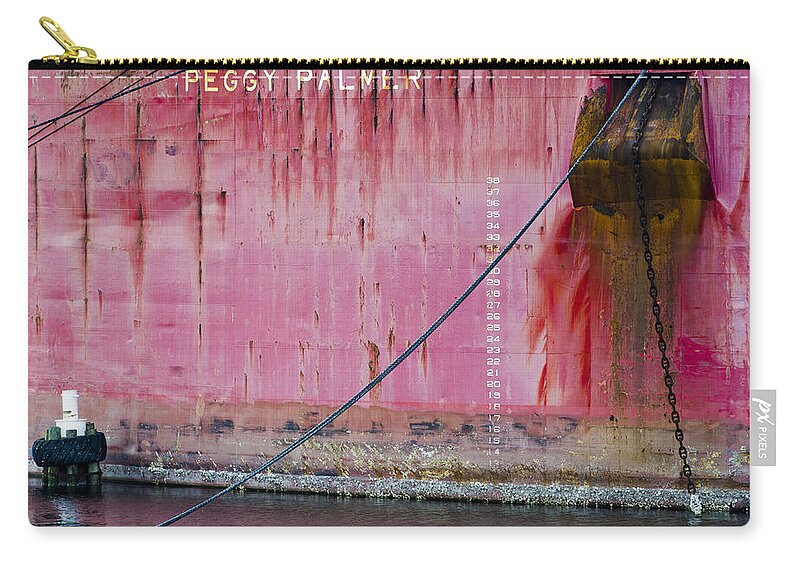 Peggy Palmer Zip Pouch featuring the photograph The Peggy Palmer Barge by Carolyn Marshall