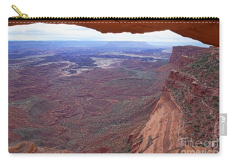 Utah Zip Pouch featuring the photograph The Portal by Jim Garrison