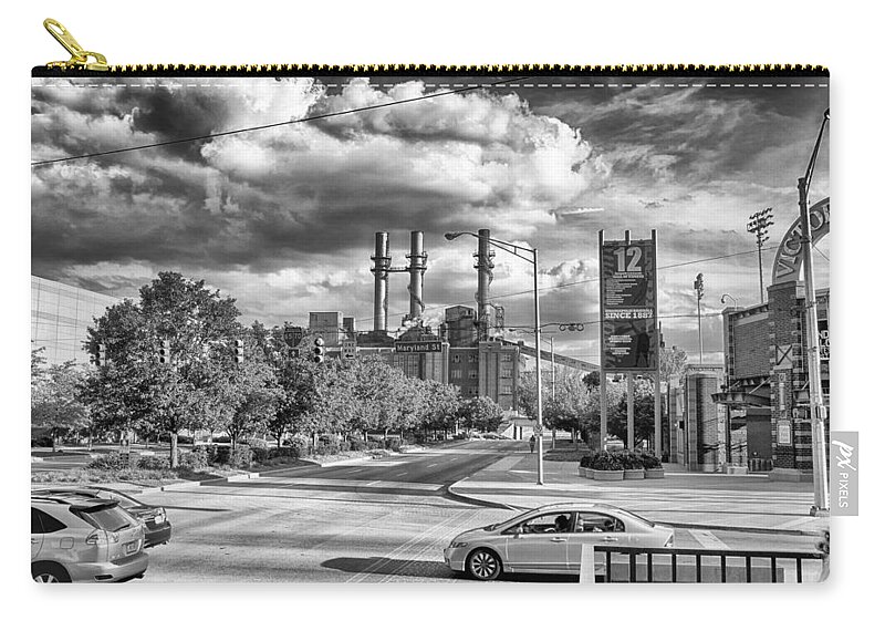 Indianapolis Zip Pouch featuring the photograph The Power Station by Howard Salmon