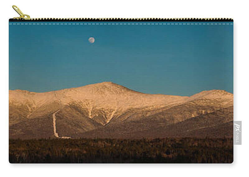 Mount Clay Zip Pouch featuring the photograph The Presidential Range White Mountains New Hampshire by Brenda Jacobs