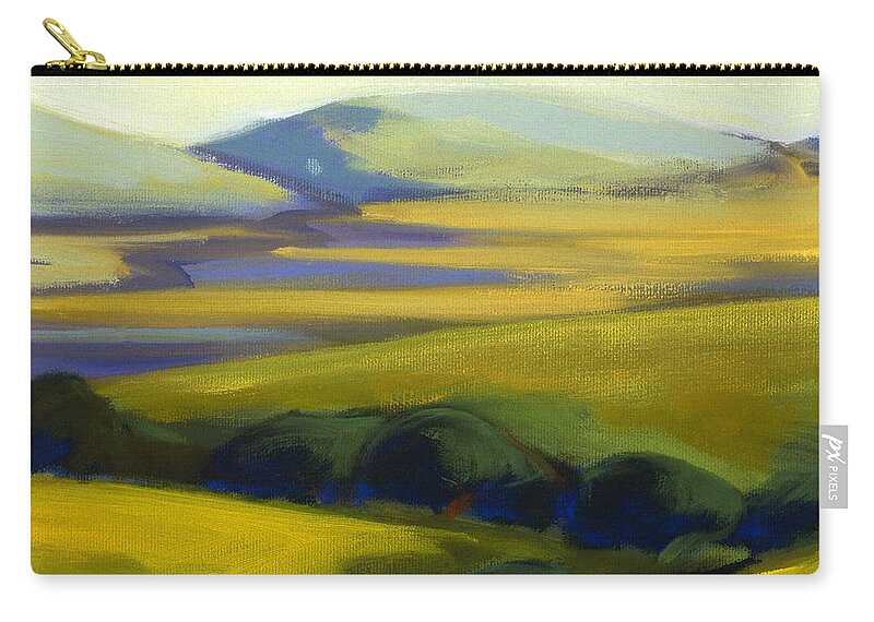 California Zip Pouch featuring the painting The Promise 4 by Konnie Kim
