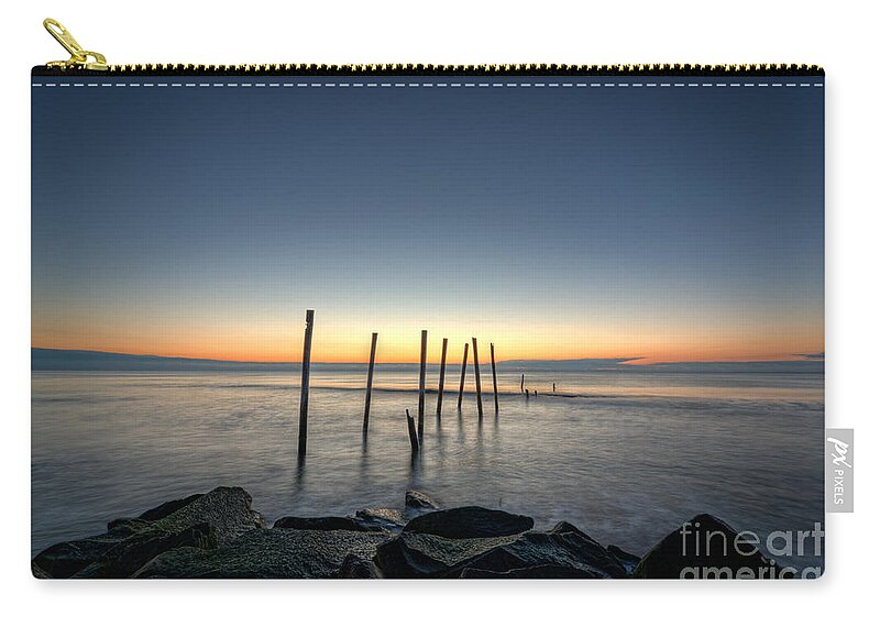 Michaelversprill.com Zip Pouch featuring the photograph The Remains by Michael Ver Sprill