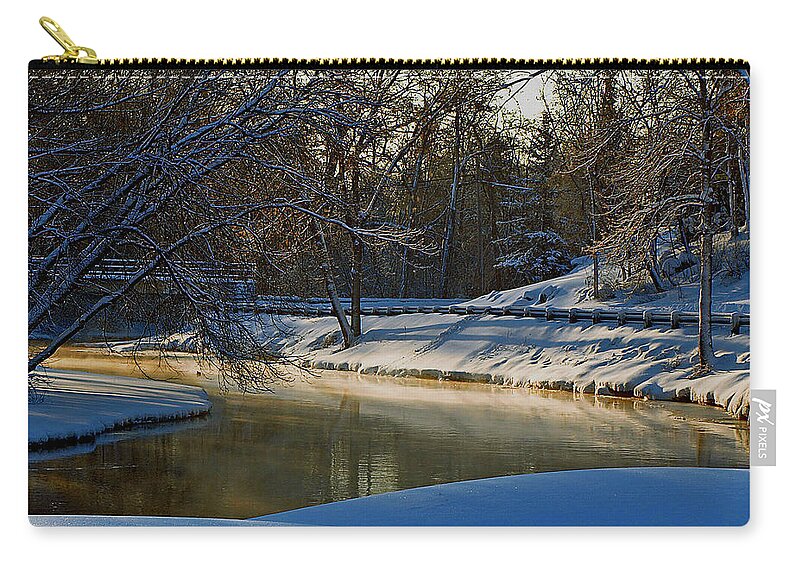 River Carry-all Pouch featuring the photograph The River Bend by Thomas Young