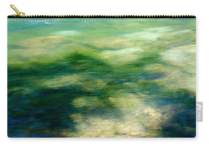 Water Painting Zip Pouch featuring the photograph The River of Color by Kathy Paynter