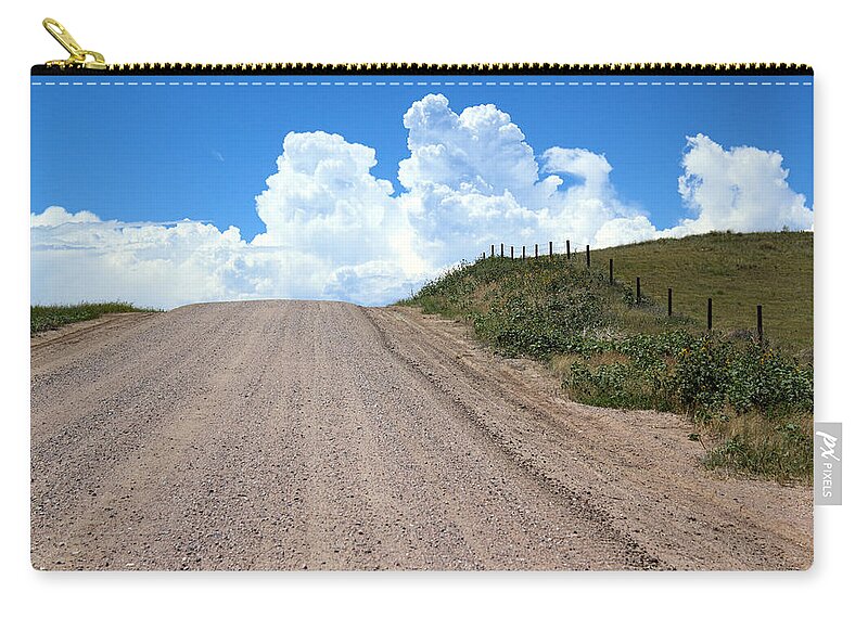 Road Zip Pouch featuring the photograph The Road To Nowhere by Shane Bechler