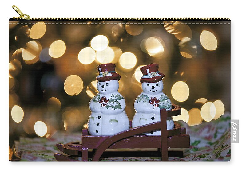 Antique Zip Pouch featuring the photograph The Salt To My Pepper by Edward Kreis