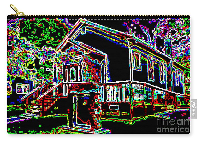 Historic Buildings Zip Pouch featuring the photograph The Sanctuary by Alys Caviness-Gober