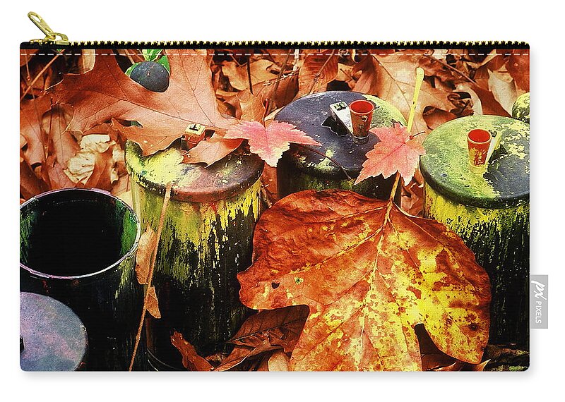 Fine Art Zip Pouch featuring the photograph The Secret Of Fall by Rodney Lee Williams