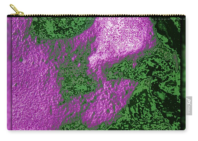 Abstract Zip Pouch featuring the digital art The Sentinel 13 by Tim Allen
