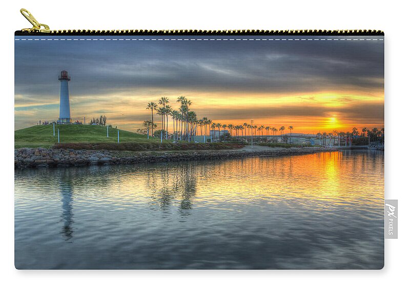 Amusement Zip Pouch featuring the photograph The Sinking Sun by Heidi Smith