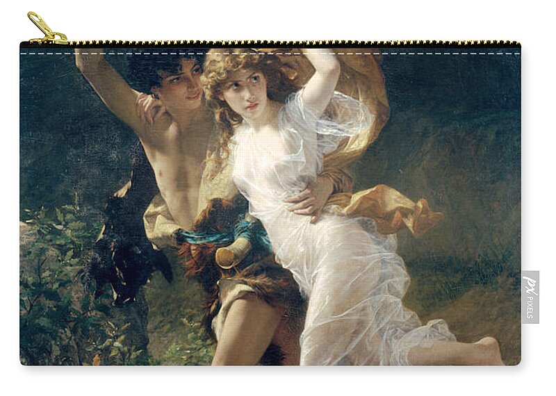 Storm Carry-all Pouch featuring the painting The Storm by Pierre Auguste Cot