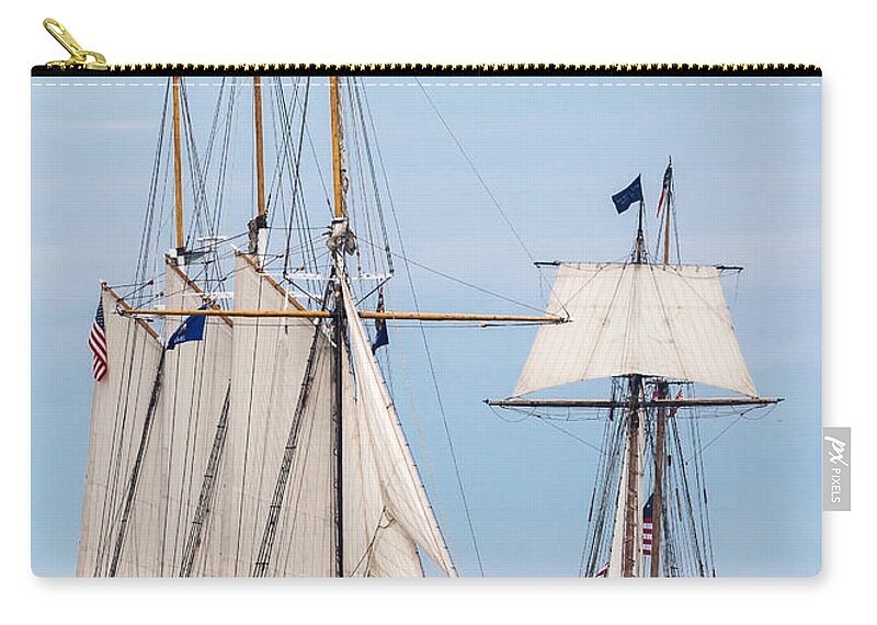 Boats Zip Pouch featuring the photograph The Tall Ships by Dale Kincaid