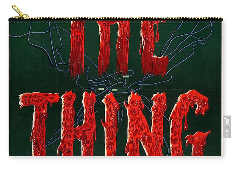 The Thing From Another World Zip Pouch featuring the digital art The Thing from Another World by Georgia Clare