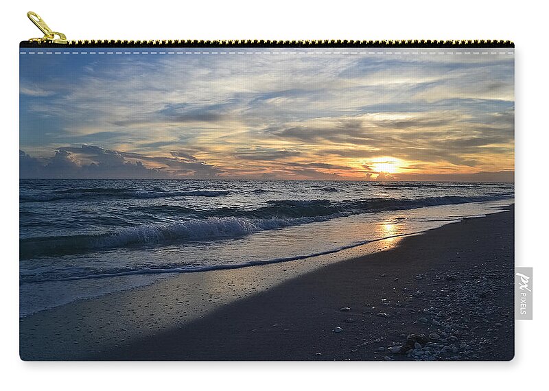 Ocean Zip Pouch featuring the photograph The Touch of the Sea by Melanie Moraga