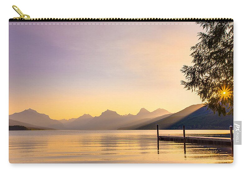 Lake Mcdonald Carry-all Pouch featuring the photograph The View from Apgar by Adam Mateo Fierro