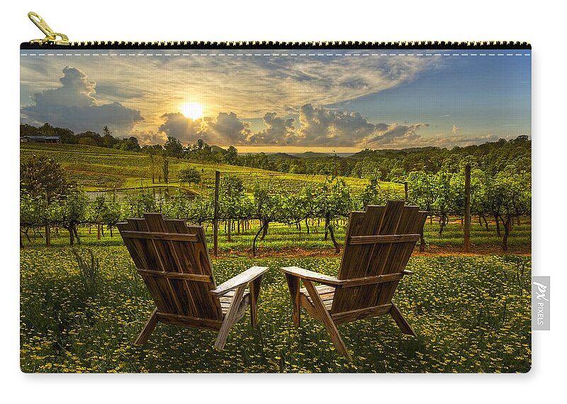 Appalachia Carry-all Pouch featuring the photograph The Vineyard  by Debra and Dave Vanderlaan