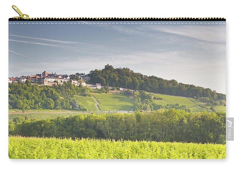 Loire Valley Zip Pouch featuring the photograph The Vineyards Of Sancerre In The Loire by Julian Elliott Photography