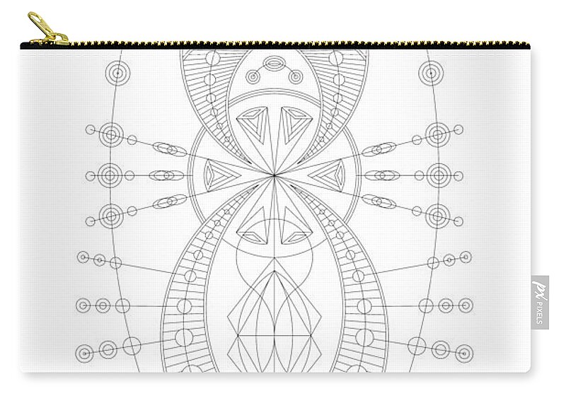 Relief Carry-all Pouch featuring the digital art The Visitor by DB Artist