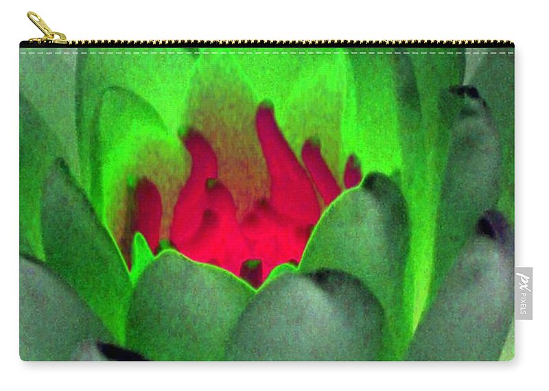 Water Lilies Zip Pouch featuring the photograph The Water Lilies Collection - PhotoPower 1122 by Pamela Critchlow