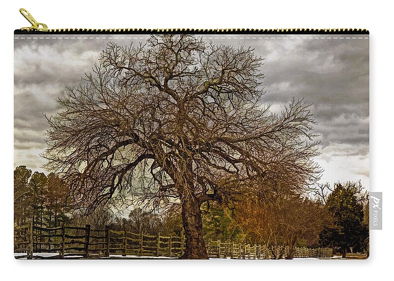 Tree Zip Pouch featuring the photograph The Welcome Tree by Jerry Gammon