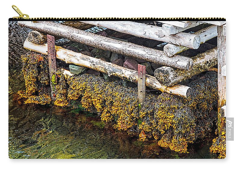 Canada Zip Pouch featuring the photograph The Wharf by Perla Copernik