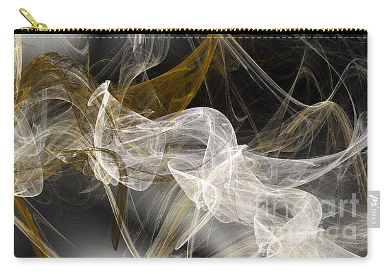 Abstract Zip Pouch featuring the digital art The Wind by Andee Design