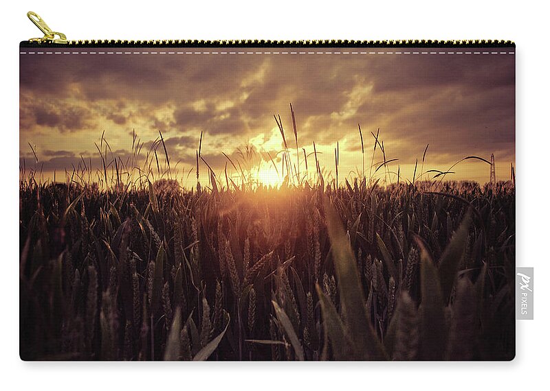 Tranquility Zip Pouch featuring the photograph There Goes Another Day by Photograph By Nick Lee