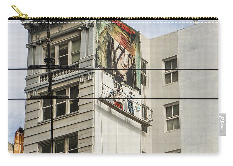 Sf Moma Zip Pouch featuring the photograph There goes Johnny by Weir Here And There