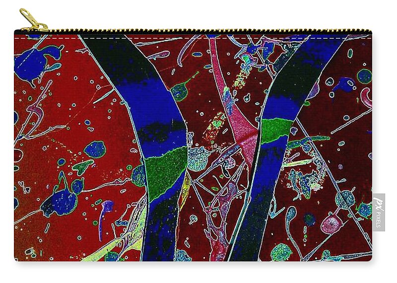Martini Zip Pouch featuring the mixed media This One's On Me by Jacqueline McReynolds