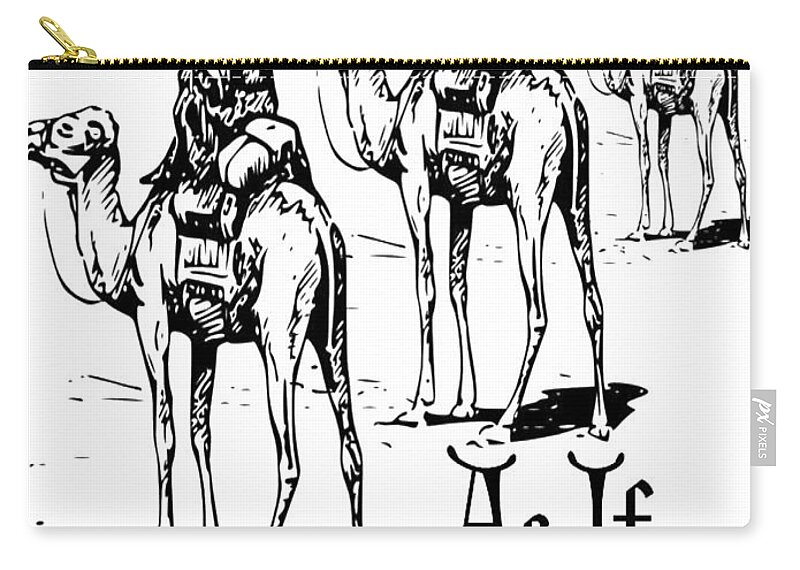 Magi Zip Pouch featuring the digital art Three Wise Men ... As If by Taiche Acrylic Art