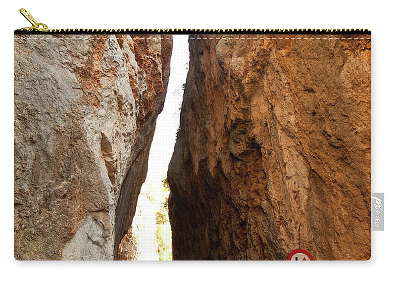 Land Vehicle Zip Pouch featuring the photograph Tight Squeeze by Dave G Kelly