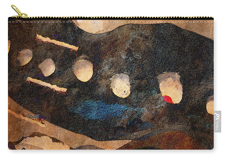 Santa Fe Zip Pouch featuring the photograph Time Passages Square Format by Carol Leigh
