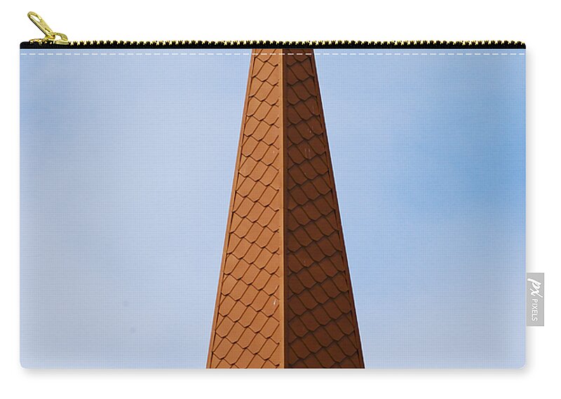 Architecture Zip Pouch featuring the photograph Tip of the Tall Steeple by Christi Kraft