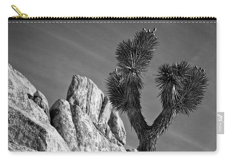 Black & White Zip Pouch featuring the photograph Tips by Peter Tellone
