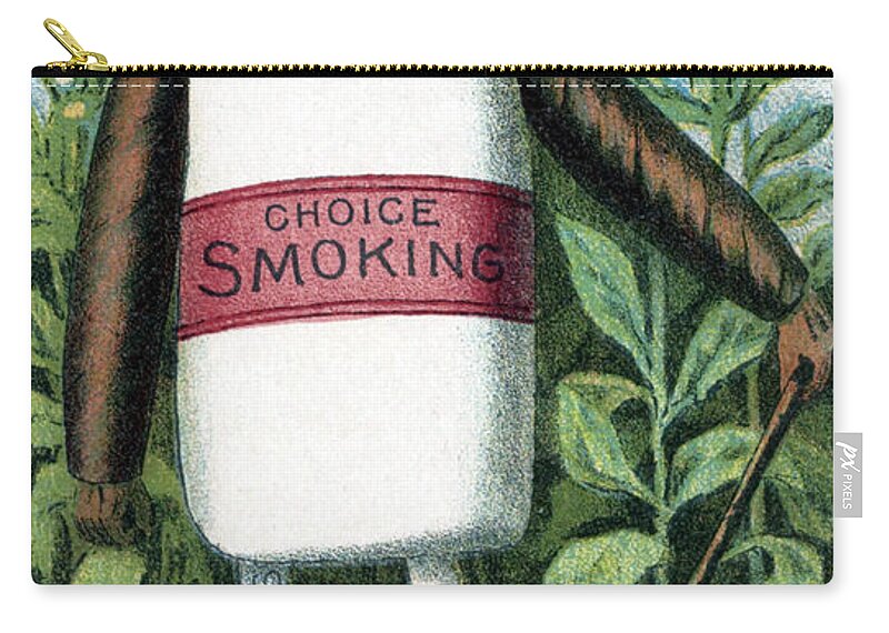 Agriculture Zip Pouch featuring the photograph Tobacco, Bufford Vegetable Card, 1887 by Science Source