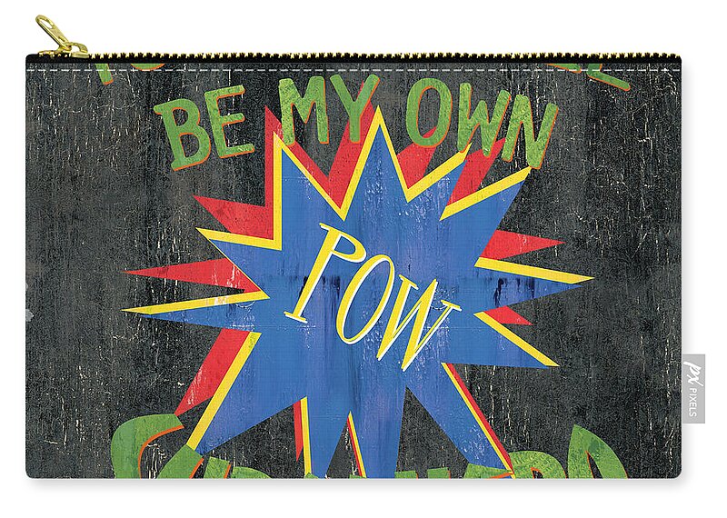Kids Carry-all Pouch featuring the painting Today I Will Be... by Debbie DeWitt