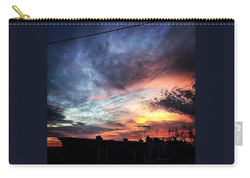  Zip Pouch featuring the photograph Today's Sunset Wasn't Nearly As by Katie Cupcakes