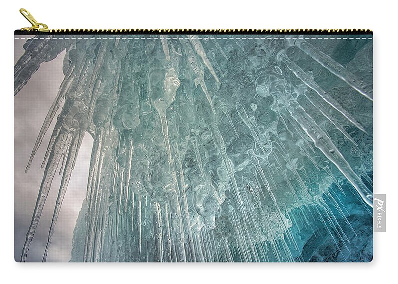 Blue Hour Zip Pouch featuring the photograph Tofte Oce Formations VI by Jakub Sisak