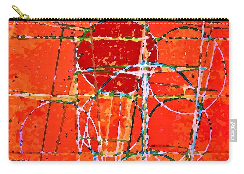 Tomato Abstract Zip Pouch featuring the photograph Tomato by Gwyn Newcombe