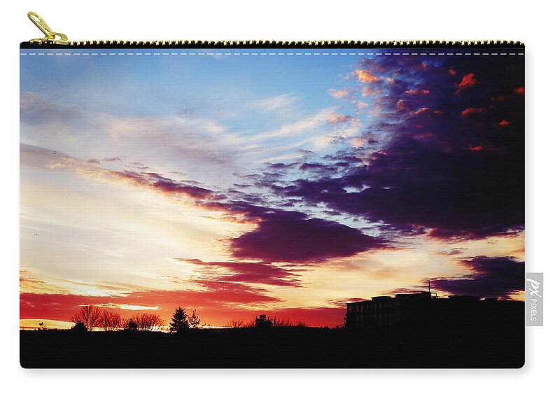 Sky Zip Pouch featuring the photograph Toning The Sky by Zinvolle Art