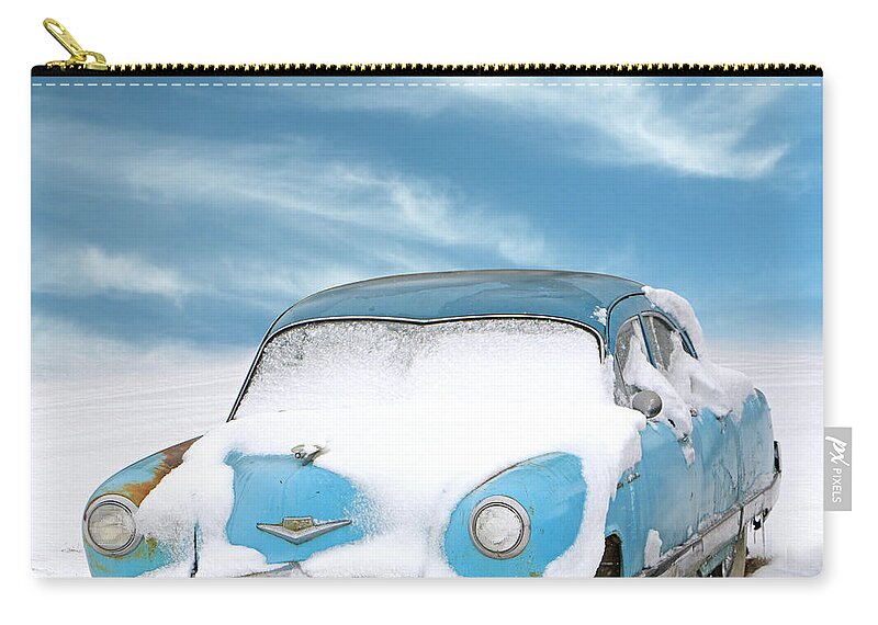 Blue Zip Pouch featuring the photograph Topeka Blues by Christopher McKenzie