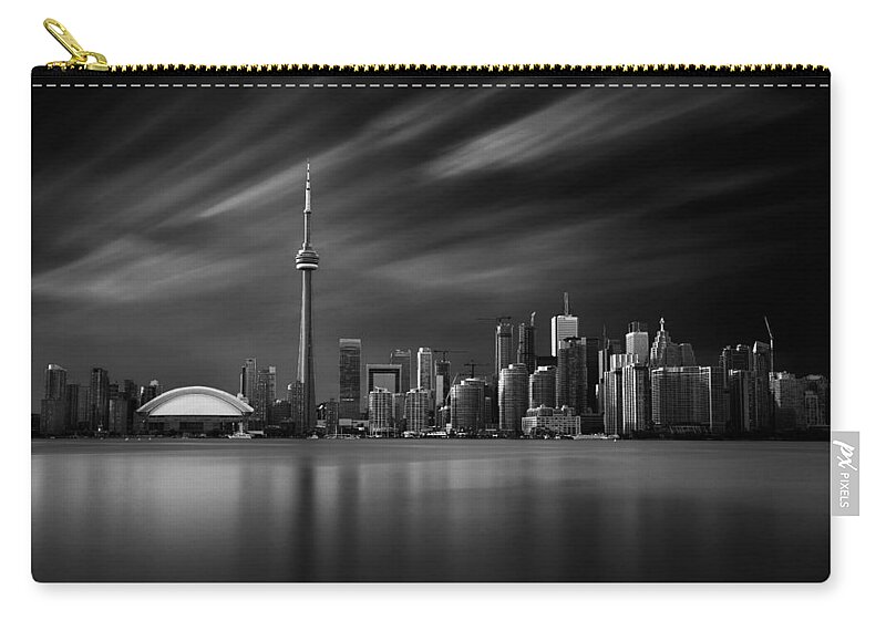 Toronto Zip Pouch featuring the photograph Toronto Skyline - 8 Minutes in Toronto by Ian Good