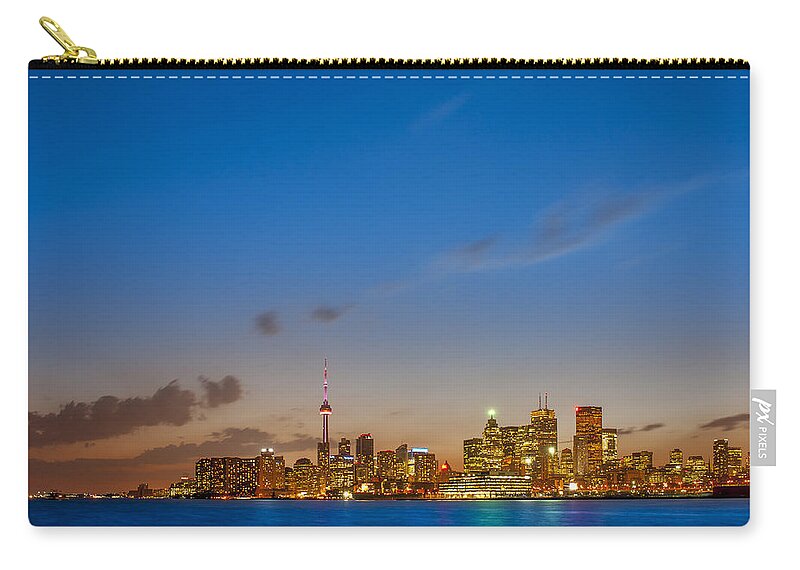 Toronto Zip Pouch featuring the photograph Toronto Skyline by Sebastian Musial
