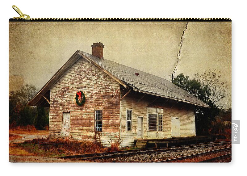 Christmas Zip Pouch featuring the photograph Touch of Christmas Cheer by Carla Parris