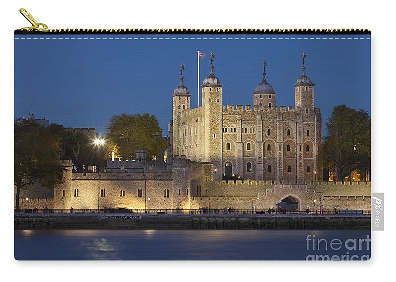 Attraction Zip Pouch featuring the photograph Tower of London by Brian Jannsen