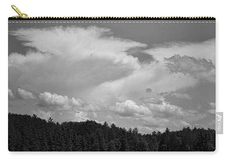 Buck Lake Zip Pouch featuring the photograph Towering Clouds Over Buck Lake by Dale Kauzlaric