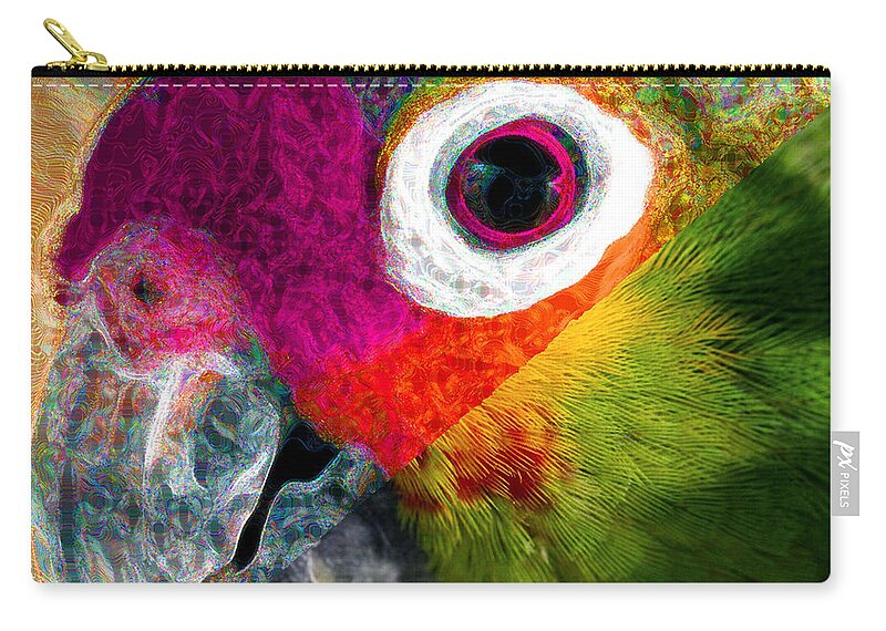 Parrot Zip Pouch featuring the photograph Transformer Group Logo 4 by Rory Siegel