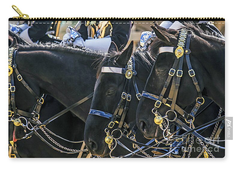 Travel Zip Pouch featuring the photograph Transportation of Horse Guards by Elvis Vaughn