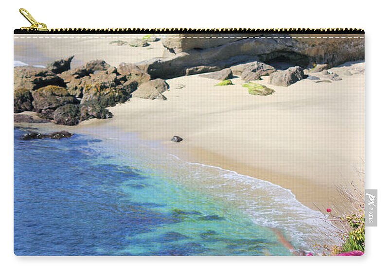 Beach Zip Pouch featuring the photograph Treasure Island Beach by Jane Girardot