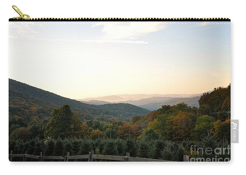 Fall Zip Pouch featuring the photograph Trees by Christina McKinney